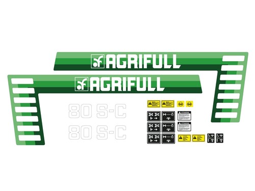 Kit adesivi trattore agrifull - adesivi,