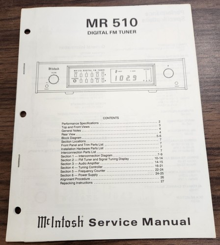 Mcintosh mr510 sintonizzatore - mr510,