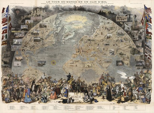 1876 mappa veduta - 1876, pittorica