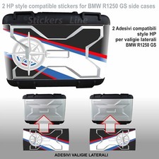 Kit 2 adesivi valigie vario BMW R1250 GS HP LC borse rosa dei venti K50 dal 2013