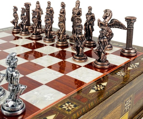 Antico set scacchi - , con