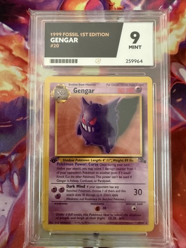 Pokemon gengar fossil non holo - pokemon,