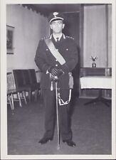 fotografia CAPITANO CARABINIERI IN GRANDE UNIFORME anni '60