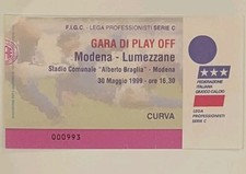 Biglietto Stadio Calcio Modena