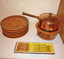 SERVIZIO FONDUTA IN RAME E CERAMICA SIC