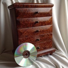 Profumo africano thuya radice legno nuovo cosmetici gioielli cucito scatola armadio 5 cassetti