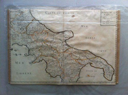Antica mappa regno - regno, napoli