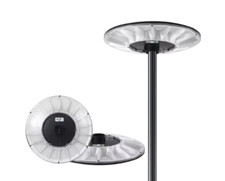 LAMPIONE SOLARE LED 600w UFO SENSORE CREPUSCOLARE IP67 TELECOMANDO STRADALE