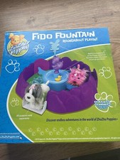 zhu zhu cuccioli fido fontana playset nuovo in scatola pista aggiunta giocattolo animale domestico