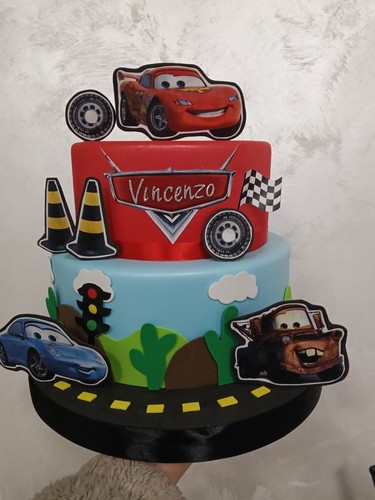 Torta scenografica cars - cars,