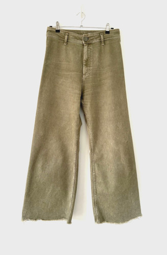 Zara jeans donna kaki gamba - jeans,