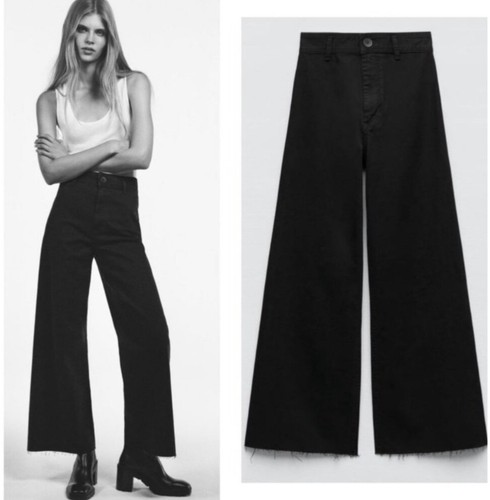 Jeans zara marine - gamba, larga