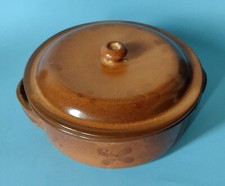 Casseruola in coccio  con Coperchio diametro 24 cm, altezza 11 cm - Come nuova