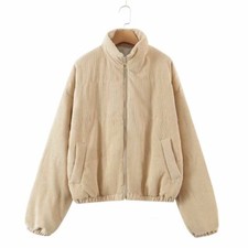 Women Velvet Ribbed Down