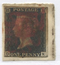 1840 Penny Black DK used with
