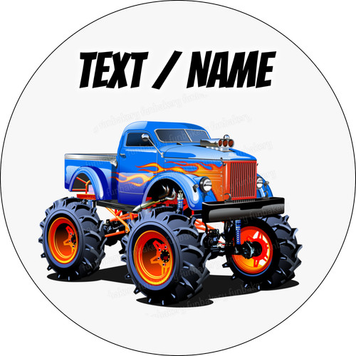 Monster truck topper torta - monster,