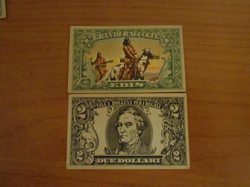 Figurina banconota dollari - figurina,
