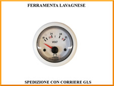 Strumento Voltmetro VDO Siemens 18-32 Volts imbarcazioni varie N02410902 Ø 62 mm