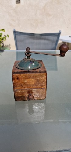 French antique coffee mill - antique, /
