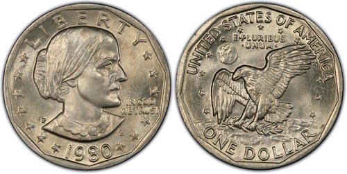 Moneta dollaro susan b - un,