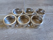 set di 6 porta tovaglioli d’argento (circa 79g) anni ’70/’80