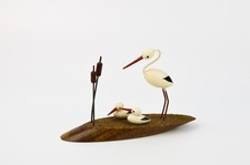 Statuina famiglia cicogna