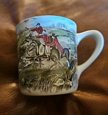 JOHNSON BROTHERS ENGLAND TALLY HO DEMITASSE TAZZA 4 OZ SCENA DI CACCIA CAVALLI CAVALIERI