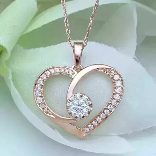 Ciondolo cuore donna diamante