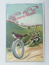 CARTOLINA PUBBLICITARIA PNEUMATICI PIRELLI AUTO AUTOMOBILE MACCHINA CAR COLORI