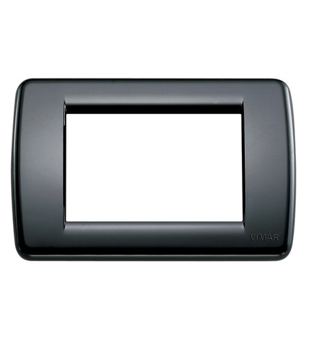 Placca rondo tecn nero - placca,