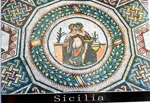 Cartolina sicilia piazza - cartolina,