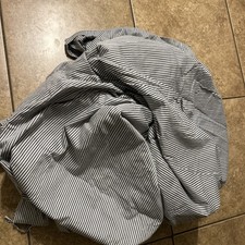 Copripiumino Brooklinen Luxe Raso King Cotone Riga Grafite 