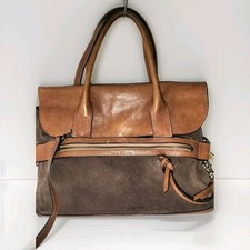 Borsa Donna Mazzini In Pelle E Camoscio  ?Marrone Con Tracolla