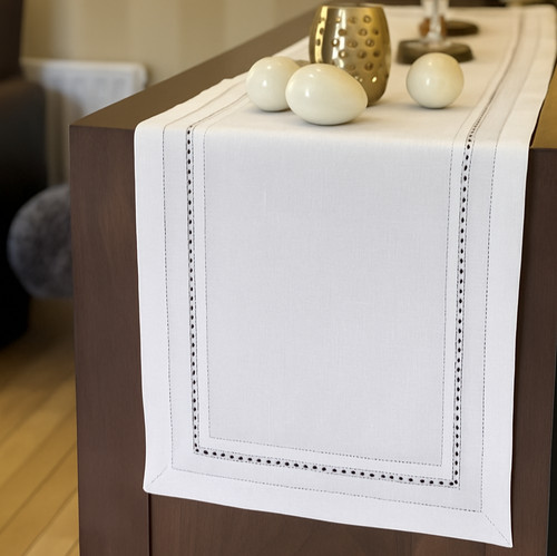 Luxury faux linen soft white - luxury,