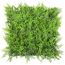 20x20 in Felce Artificiale Foglia Finta con Copertura Pannello Posteriore Recinzione Schermo Decorazione Casa