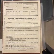 Modello Dichiarazione Annuale Dei Redditi Delle Persone Fisiche Del 1969