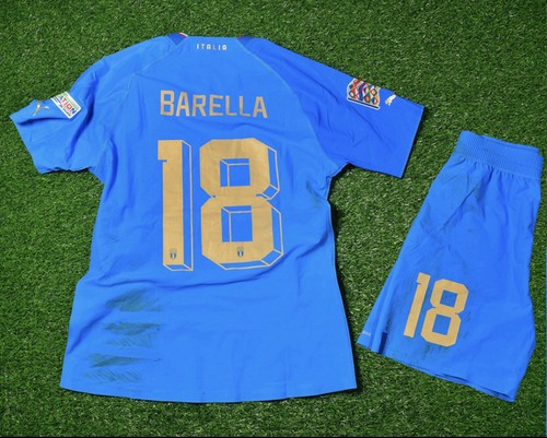 Kit nicolò barella match worn - nicolò,