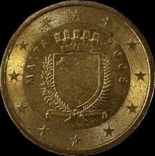 Moneta Rara 10 Centesimi Malta