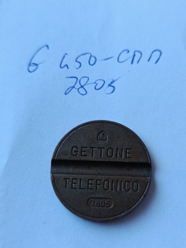 Gettone telefonico 7805 cmm - gettone,