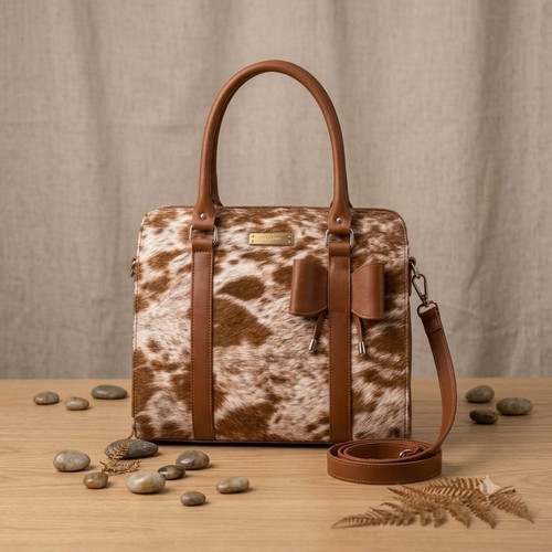 Borsa mano pelle bovina - a, in