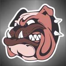 adesivo cane english bulldog