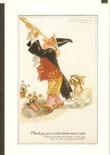 MAUZAN carte postale DESSIN