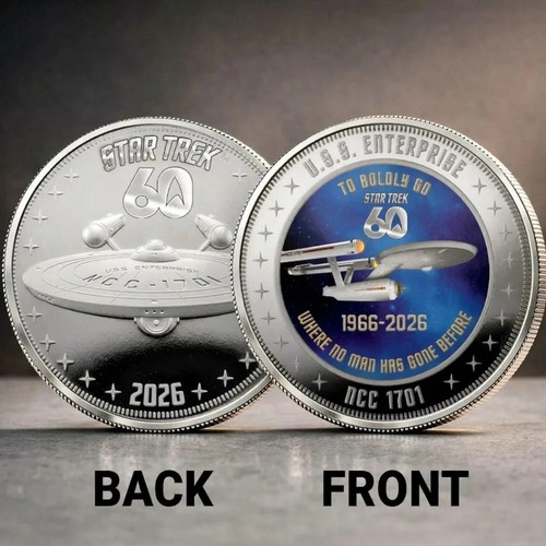 Moneta commemorativa star - commemorativa, trek
