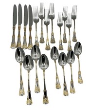 Royal Albert Old Country Roses Servizio di Posate in Acciaio Inox Oro 20 Pezzi per 4