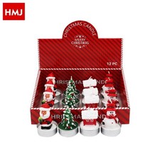 Set 12 Pezzi Candele Cera
