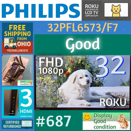 Philips 1080p fhd roku - 1080p, led