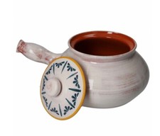 Patatiera/Castagnera Terracotta Brandani Con Coperchio Decorato 