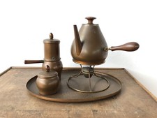 Set In Rame Caffettiere Alambicco Vassoio MAM Made In Italy