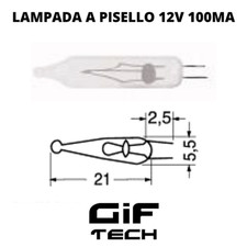 5X LAMPADA PISELLO 12V 100 mA