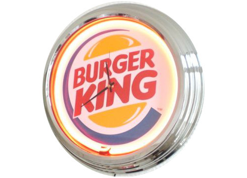 0273 burger king - king, orologio